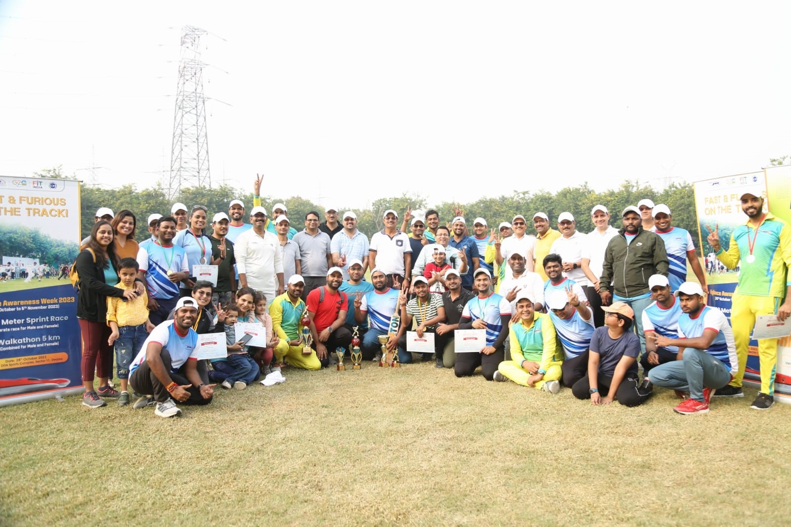 Sports activities like 100M Sprint Race, cricket tournament, cyclothon were organised at corporate and site offices on the ocassion of VAW 2023